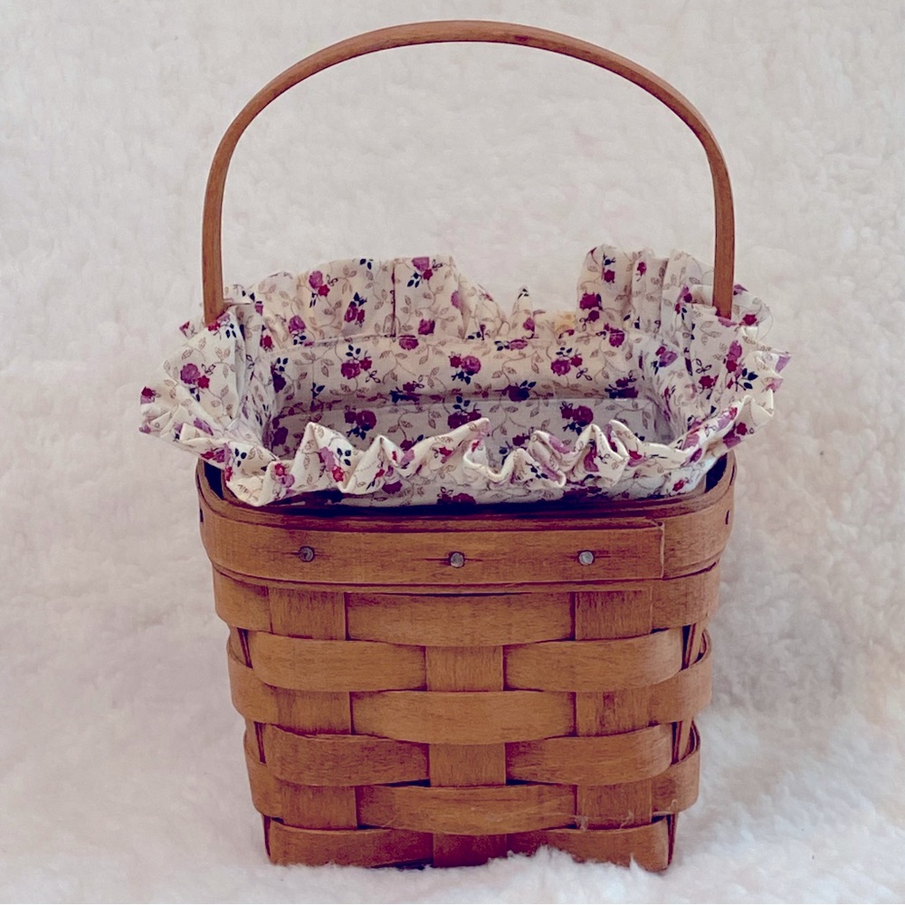Vintage Longaberger Basket with Plastic Liner